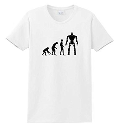 The Evolution of Terminator T-Shirt White