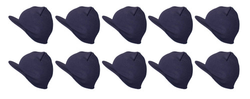 TopHeadwear Cuffless Beanie Visor 10 Piece Pack,  Navy