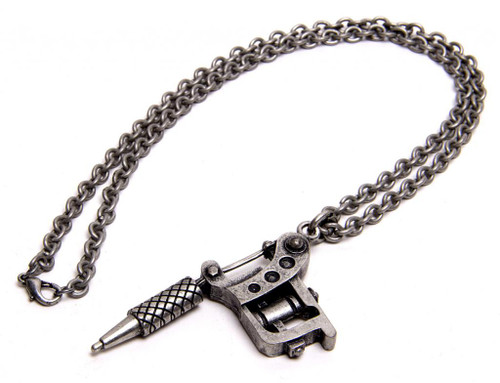 Tattoo Gun Necklace