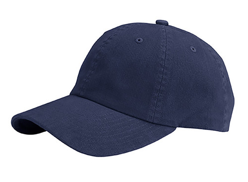 Low Profile Dyed Cotton Twill Cap - Navy