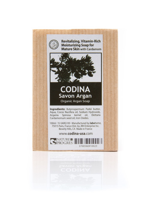 Codina Organic Argan Cardamom Soap. Vitamin Rich soap for mature skin