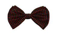 Bowtie 4.4 inches Small-Polka Dots Red Black