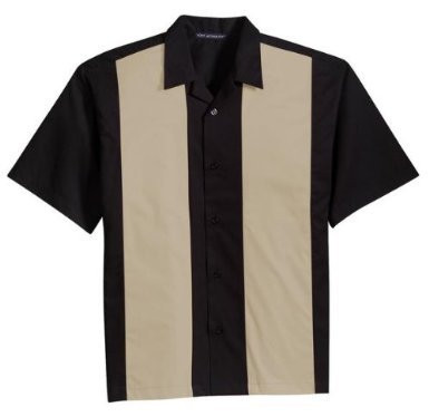 Port Authority Men's Retro Camp Shirt- Black Stone