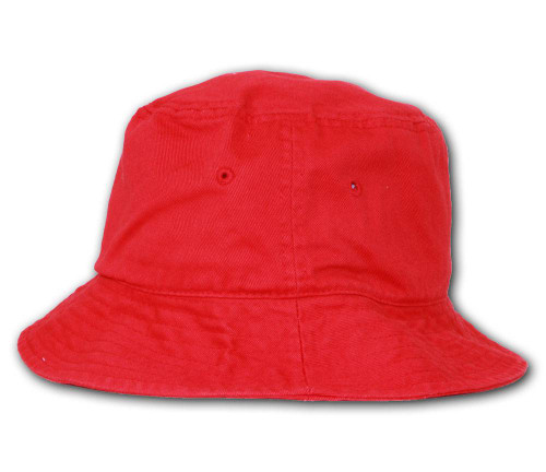 Fishing Sun Bucket Cap - Red S/M