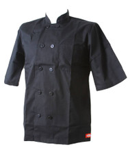Dickies Plain Professional Chef Uniform Shirt Top - Black