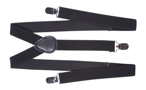 Black Adjustable Suspenders