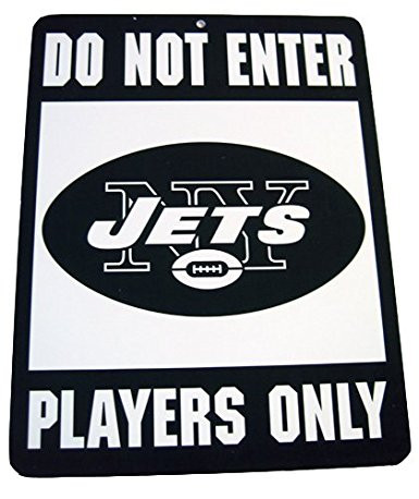 Do Not Enter Players Only New York Jets Sign