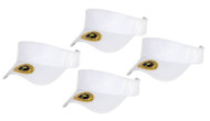 TopHeadwear Summer Adjustable Visor, White 4 pack