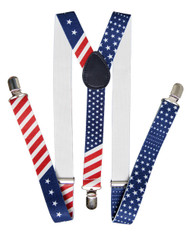 United States of America Flag Red White Blue Suspender