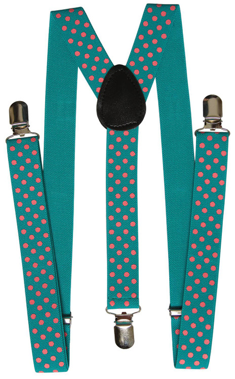 Polka Dot Suspender One Clip