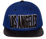 Los Angeles City Snapback w/ Floral Flat Bill