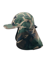 Top Headwear Camouflage Twill Cap w/ Flap