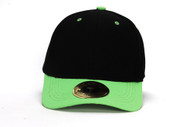 TopHeadwear Adjustable Hook and Loop Closure - Black/Neon Green