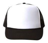 Vintage Foam Trucker Hat 2 Tone - White / Black