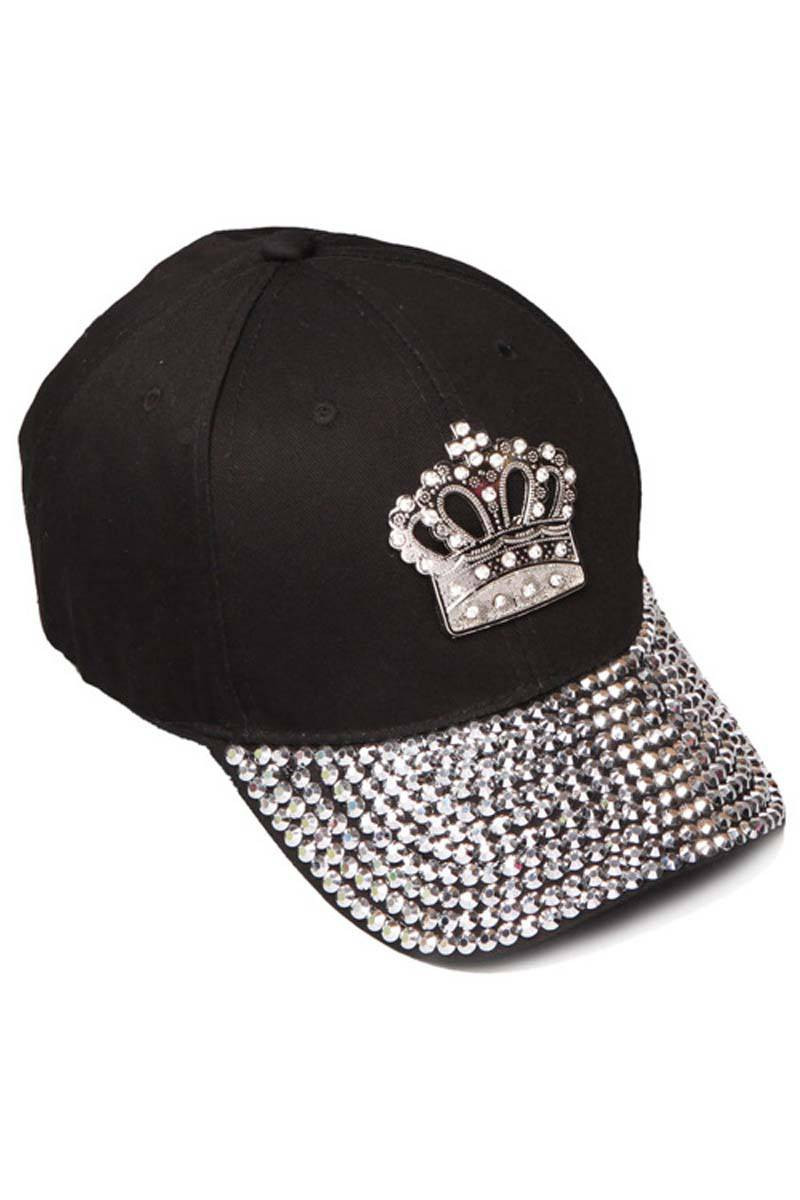 Womens Sequiened Baseball Cap w/ Crown - Gravity Trading