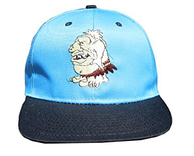 Cameron Sports Vintage Snapback Cotton Hat Cap - The Beast Blue / Black Bill