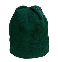 Stretch Fleece Beanie Cap, Color: Dark Green, Size: One Size