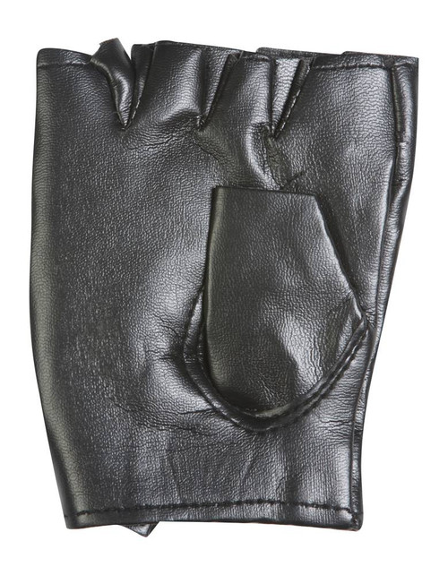 Polyester Rock Star Studded Fingerless Gloves