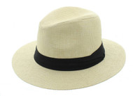 Fashion Style Banded Wide Brim Fedora Hat