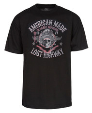 Men's American Made Classic Motors "Lost Highway" T-Shirt - Black