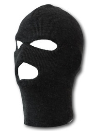 Black Three Holed Ski Mask