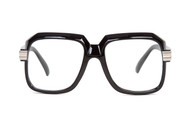 Hip Hop Rapper Retro Large Clear Lens Eye Glasses, Black