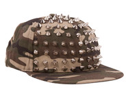 Studded Spikey Design Camouflage Hat