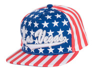 Stars and Stripes Las Vegas USA Adjustable Baseball Hat