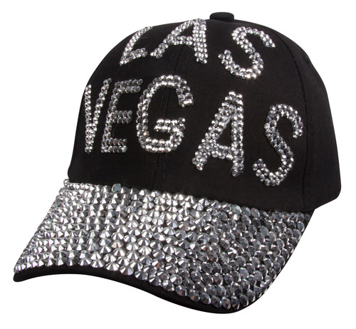 Womens Las Vegas Studded Fashion Baseball Cap