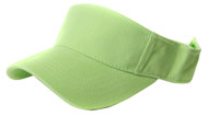 Plain Single Sports Visor- Lime Green