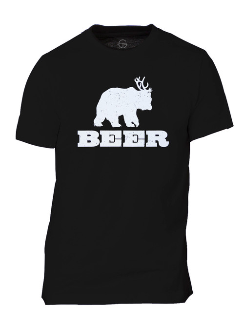 Bear + Deer = Beer  Mens Short-Sleeve T-Shirt