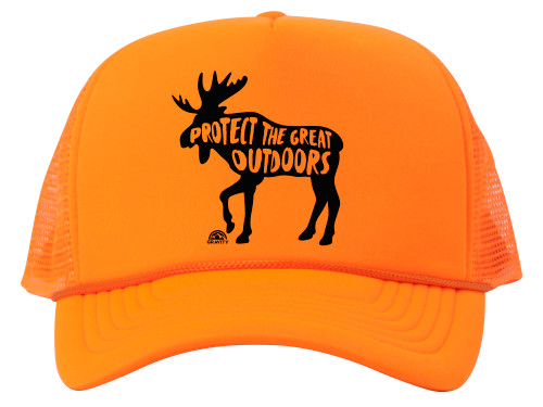Protect the Great Outdoors Moose Trucker Hat w/ Rope Brim