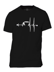 Coffee Heartbeat Mens Short-Sleeve T-Shirt