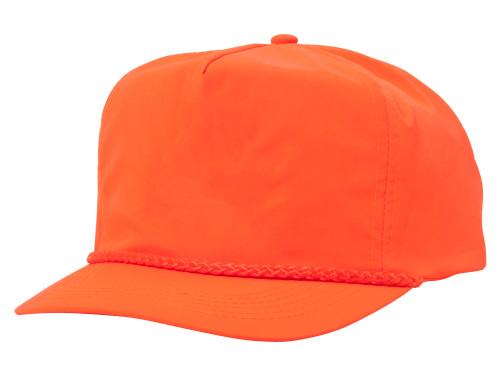 Nylon Crinkle Golf Cap - Neon Orange