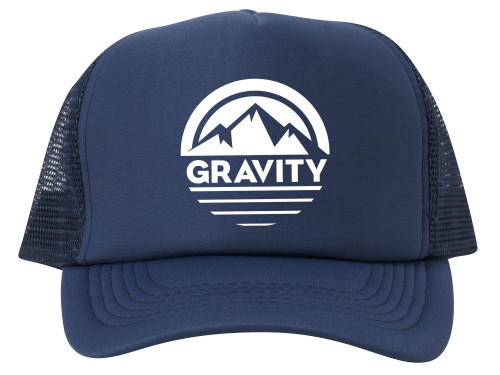 Mountain Stripe Logo Adjustable Mesh Trucker Hat