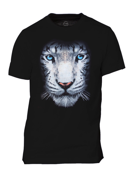 Men's White Tiger Short-Sleeve T-Shirt