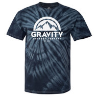 Gravity Outdoor Co. Mens Tie-Dye Large Logo T-Shirt
