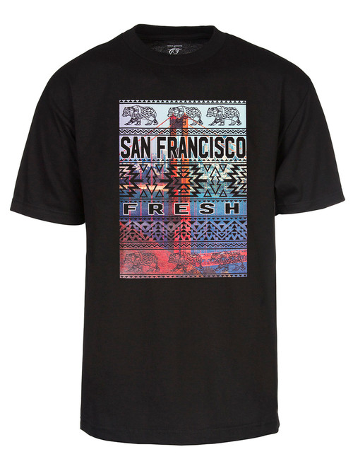 Mens San Francisco Fresh Tribal Short-Sleeve T-Shirt