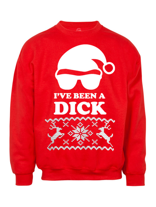 Mens I've Been A Dick Ugly Christmas Ugly Sweatshirt