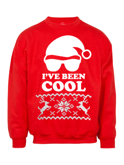 Mens I've Been Cool Ugly Christmas Ugly Sweatshirt