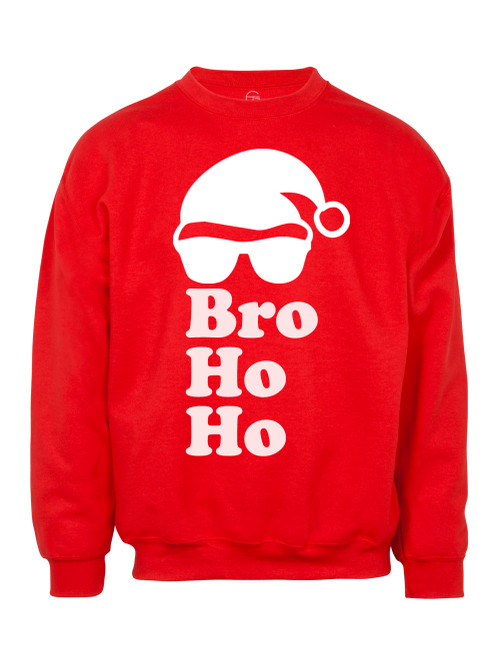 Mens Bro Ho Ho Ugly Christmas Ugly Sweatshirt