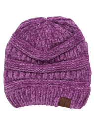 Ribbed Chenille Winter Beanie