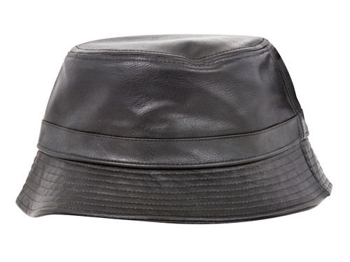 PU Leather Bucket Hat