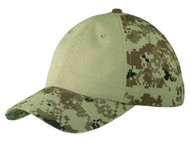 Top Headwear Colorblock Digital Ripstop Camouflage Cap