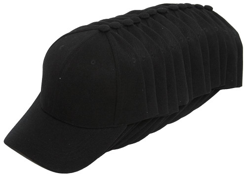 Top Headwear Bulk Wholesale Adjustable Baseball Cap - 144 Pieces