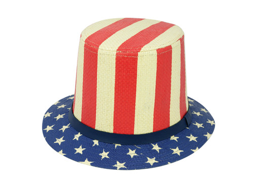 ChicHeadwear 100% Paper Uncle Sam Hat w/ Band