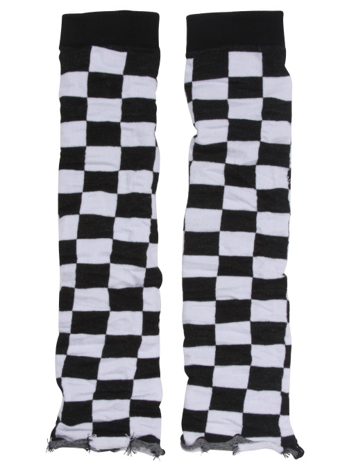 Womens Checkered Leg Warmer