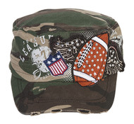 TopHeadwear Winged Football Distressed Cadet Cap