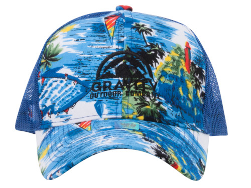 Gravity Outdoor Co. Island Floral Adjustable Trucker Cap