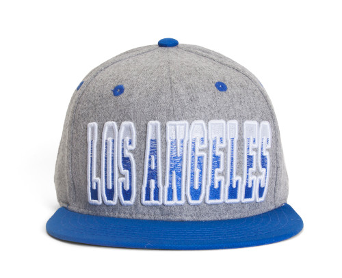 Los Angeles 2-Tone Heather Grey/Royal Snapback w/ Gradiant Script